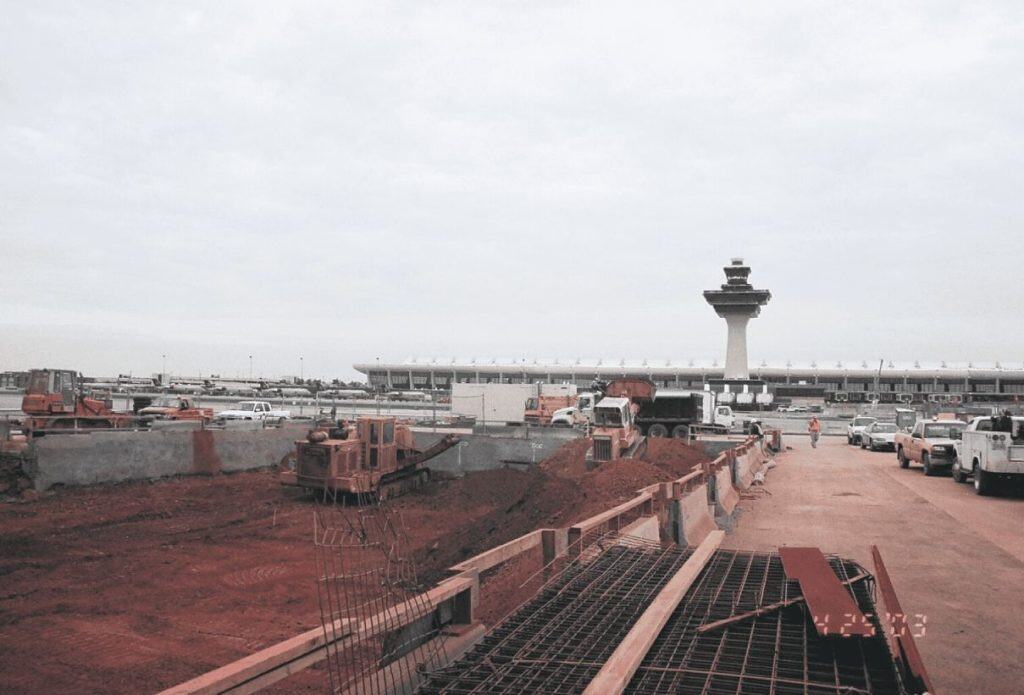 Dulles Pedestrian Walkback Tunnel Under Construction