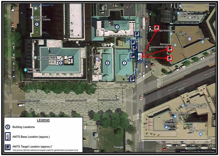 Blast vibration monitoring AMTS base and target location plan for sensitive urban structure project